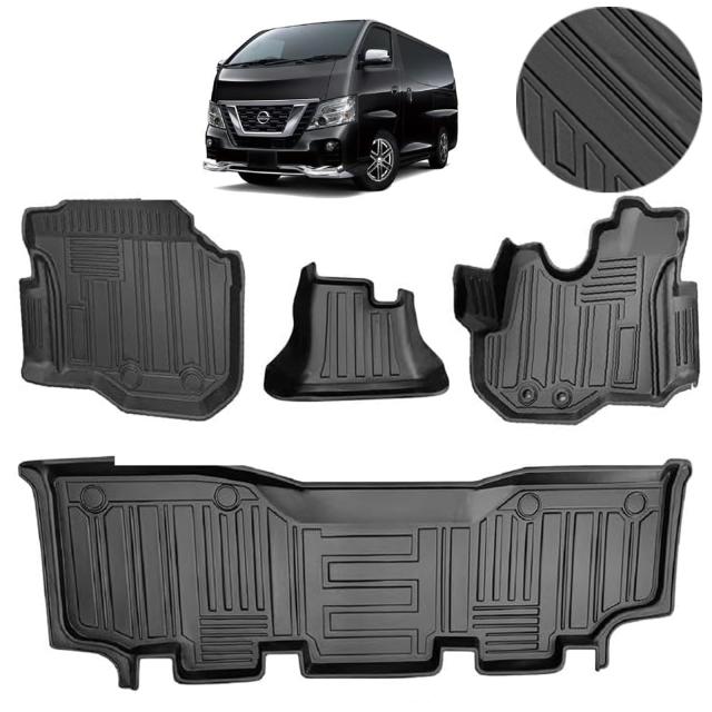 互換 NV350 キャラバン E26系 フロアマット 3Dカーマット 車専用 フロアマット 立体カーマット TPE材質 耐汚れ 耐摩擦 抗菌