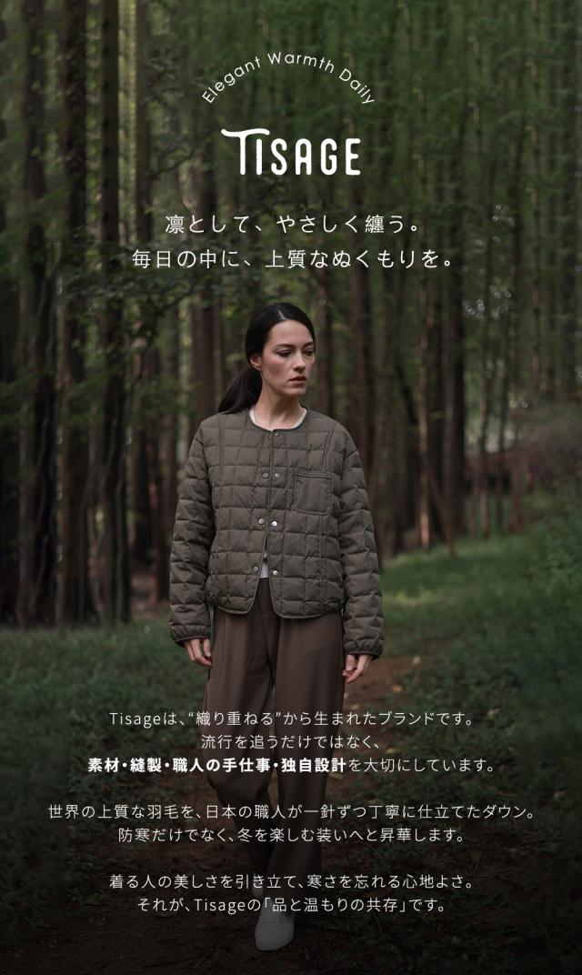 Tisage ダウンジャケット レディース ショート ダウン90% アウター 秋