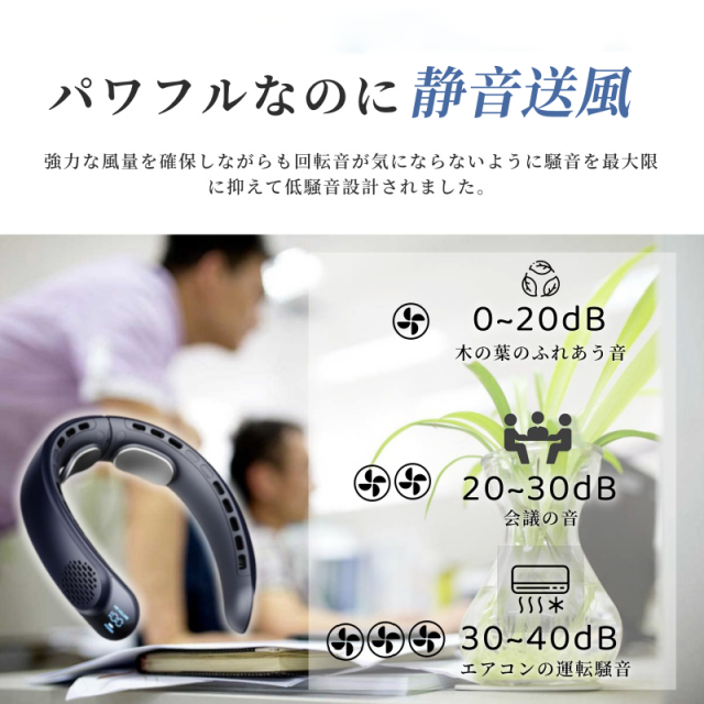 即納」UNISEKA正規品 首掛け扇風機 ネッククーラー 冷風機 二つ冷却