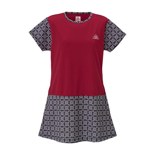 PDP ピーディーピー テニスウェア レディース ワンピース ダマスク柄 チュニック おしゃれ 40代 50代 PTW-3104の通販は PDP ピーディーピー テニスウェア レディース ワンピース ダマスク柄 チュニック おしゃれ 40代 50代 PTW-3104の通販は