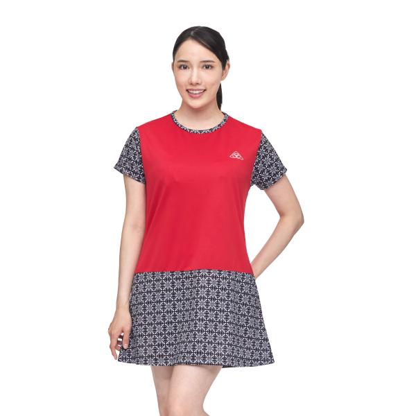 PDP ピーディーピー テニスウェア レディース ワンピース ダマスク柄 チュニック おしゃれ 40代 50代 PTW-3104の通販は PDP ピーディーピー テニスウェア レディース ワンピース ダマスク柄 チュニック おしゃれ 40代 50代 PTW-3104の通販は