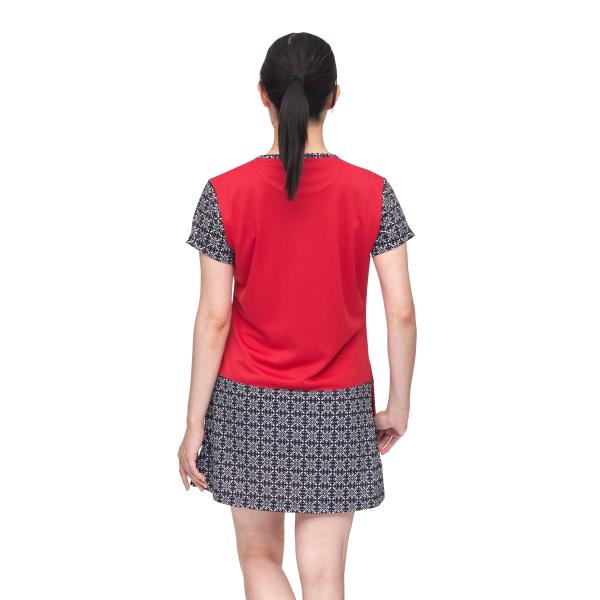 PDP ピーディーピー テニスウェア レディース ワンピース ダマスク柄 チュニック おしゃれ 40代 50代 PTW-3104の通販は PDP ピーディーピー テニスウェア レディース ワンピース ダマスク柄 チュニック おしゃれ 40代 50代 PTW-3104の通販は