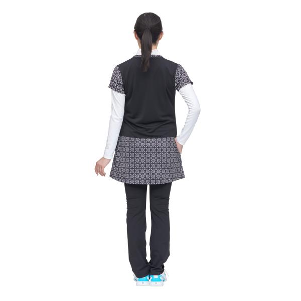 PDP ピーディーピー テニスウェア レディース ワンピース ダマスク柄 チュニック おしゃれ 40代 50代 PTW-3104の通販は PDP ピーディーピー テニスウェア レディース ワンピース ダマスク柄 チュニック おしゃれ 40代 50代 PTW-3104の通販は