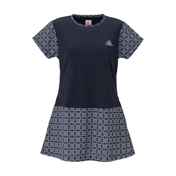 PDP ピーディーピー テニスウェア レディース ワンピース ダマスク柄 チュニック おしゃれ 40代 50代 PTW-3104の通販は PDP ピーディーピー テニスウェア レディース ワンピース ダマスク柄 チュニック おしゃれ 40代 50代 PTW-3104の通販は