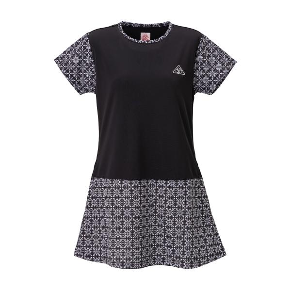 PDP ピーディーピー テニスウェア レディース ワンピース ダマスク柄 チュニック おしゃれ 40代 50代 PTW-3104の通販は PDP ピーディーピー テニスウェア レディース ワンピース ダマスク柄 チュニック おしゃれ 40代 50代 PTW-3104の通販は