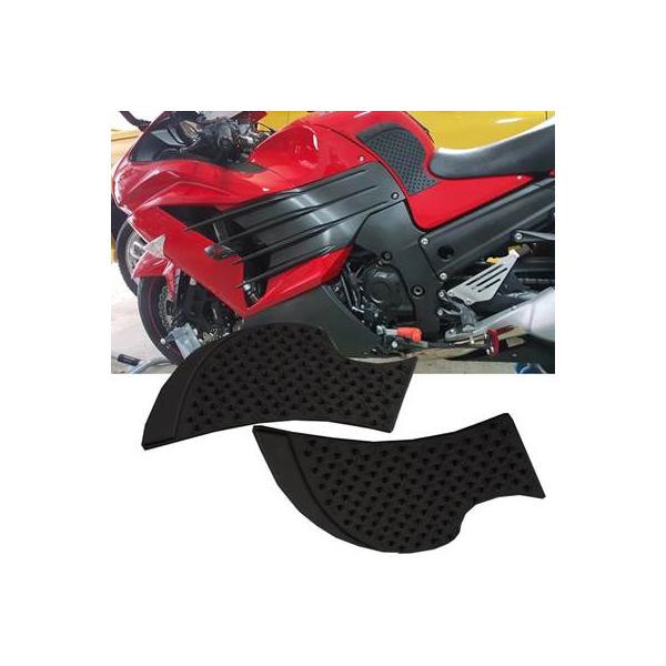 カワサキ zx14r zx 14r zr ztr gtr 1400 2006-2017 ガス 燃料 グリップ プロテクター 接着剤用タンクサイドトラクションパッド