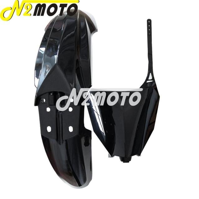 ホンダ crf250rcrf450r crf 250 450 r rx 2017-2020 フロントフェンダーナンバープレート付き バイクフェンダー