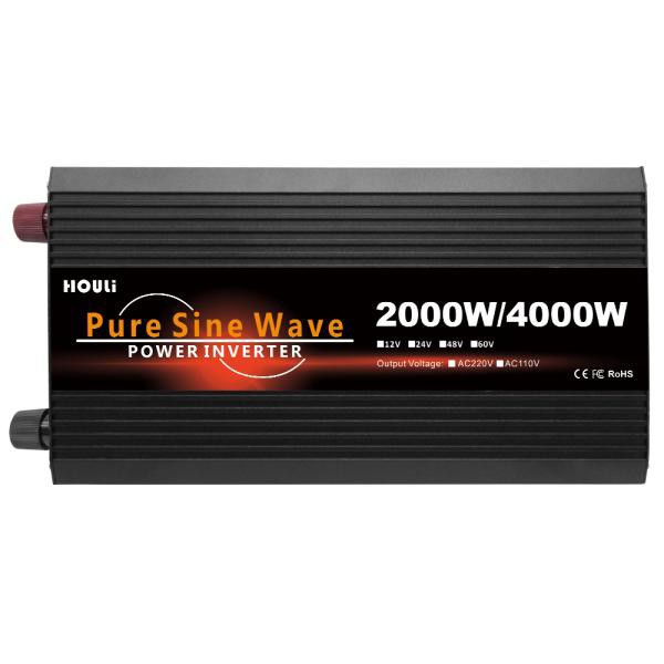 車 インバーター 純粋な正弦波 dc 12v 24v 48v〜220v 50hz 3000w 4000w LEDディスプレイ付き ソーラーカートランス