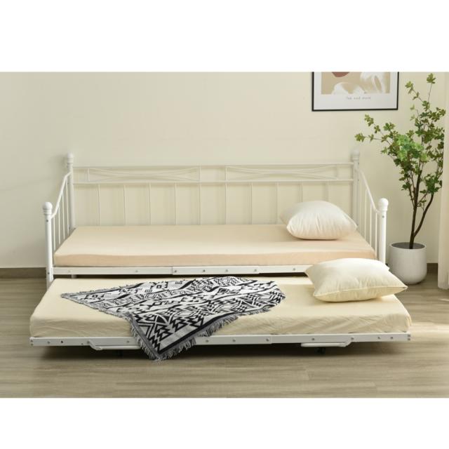 【ホワイト】親子ベッド 二段ベッド パイプベッド シングルベッド ディベッド 親子ベッド 二段ベッド シングルベッド 収納 パイプベッド ベッド