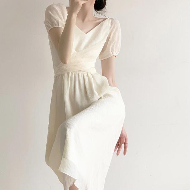 春新作 ワンピース 春 夏 ロング マタニティ 無地 ロングワンピース レディース マキシ丈ワンピース ロング丈 半袖 韓国ワンピース フレンチスリー