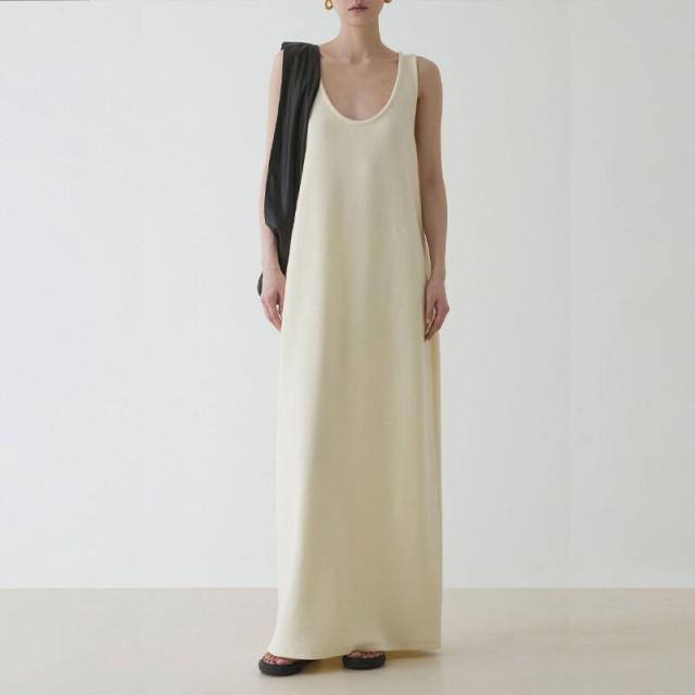 春新作 ワンピース 春 夏 ロング マタニティ 無地 ロングワンピース 大きいサイズ レディース ロング丈 韓国ワンピース ノースリーブ 黒 ブラック