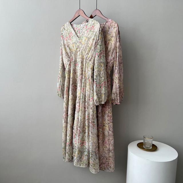 春新作 ワンピース 春 夏 ロング マタニティ 花柄 ロングワンピース レディース シャツワンピース ロングtシャツワンピース ロング丈 長袖 韓国ワ 2