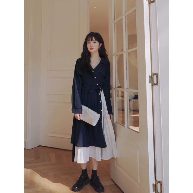 ワンピース 春 夏 ロング ロングワンピース レディース ロング丈 長袖 韓国ワンピース ドレス 春秋