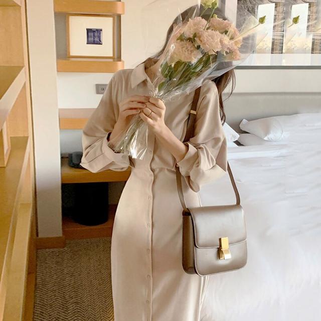 春新作 ワンピース 春 ワンピース 夏 ワンピース ロング ワンピース ロング ワンピース シャツ ワンピース ロング ロング丈 長袖 韓国 ワンピー