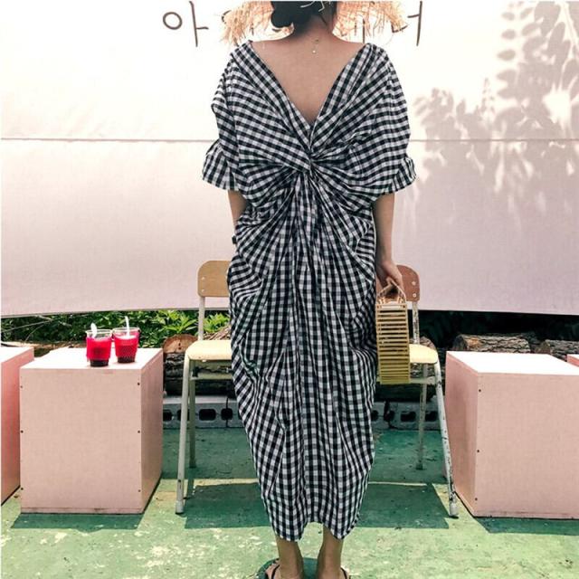 春新作 ワンピース 春 ワンピース 夏 ワンピース ロング ワンピース マタニティ ワンピース ギンガムチェック ロング ワンピース レディース ロン