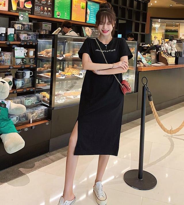 ワンピース ロングワンピース 膝下ワンピース ロングワンピース大きいサイズ ロングtシャツワンピース tシャツワンピ ロングワンピース夏 半袖 リゾー