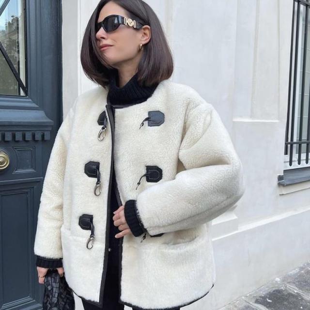 コート ボアコート レディース モ 秋 冬 コート レディース ノーカラーコート 20代 30代 40代 ホワイト ブラウン カジュアル