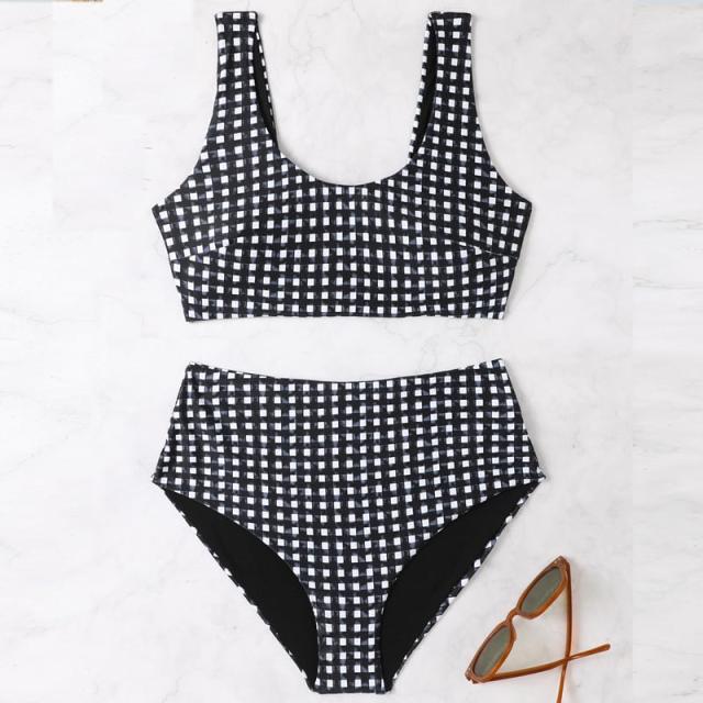 水着 ビキニ 水着ビキニ 2点セット 韓国 水着 セクシー マイクロビキニ 大きいサイズ 水着大きいサイズ ギンガムチェック 大人可愛い スポーティ 1