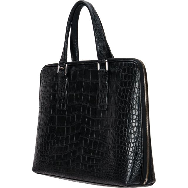 クロコダイル メンズ ビジネスバッグ 高級 ブリーフケース 2WAY