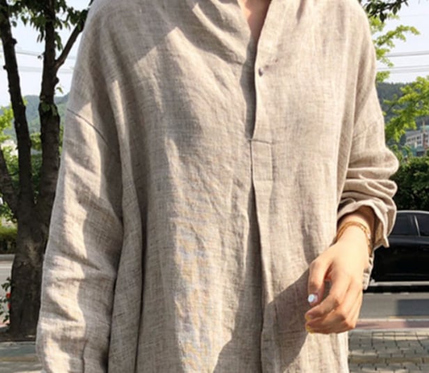 リネンシャツロングワンピース ワンピース シャツワンピース ロング丈
