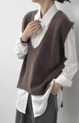 トップス Tシャツ トレーナー l 袖なし ノースリーブ Vネック ワイド かわいい 大人可愛い きれいめ カジュアル 大人 上品 おしゃれ 大人女子の通販は