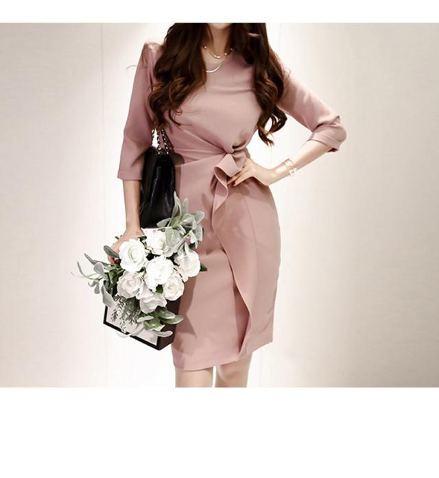 ワンピース ワンピドレス 膝上 l かわいい 大人可愛い きれいめ カジュアル おしゃれ お洒落 かっこいい 大人女子 こなれ感 ラフ 柄 春 夏 秋