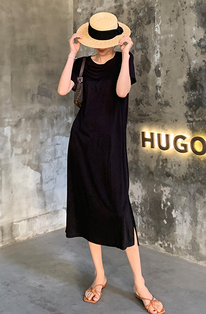 ワンピース 膝下 半袖 l 大人可愛い きれいめ 大人 おしゃれ