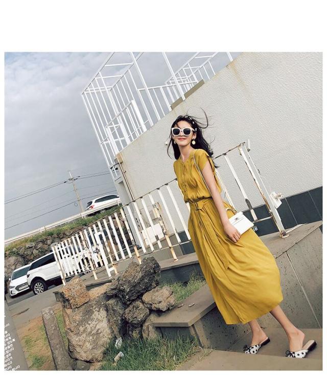 ワンピース ロング ノースリーブ l 大人可愛い きれいめ 大人 おしゃれ かっこいい 大人女子 こなれ感 ラフ 無地 春 夏 秋 冬 10代 20代の通販は