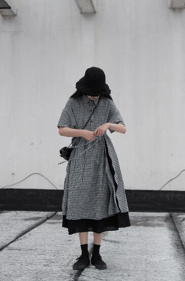 フレアワンピース 膝下 ミモレ l ロング ロング丈 袖あり 半袖 5分袖