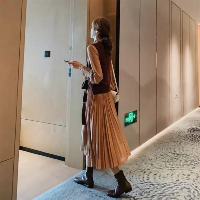 トップス ワンピース セットアップ l 膝下 ミモレ ミモレ丈 袖あり