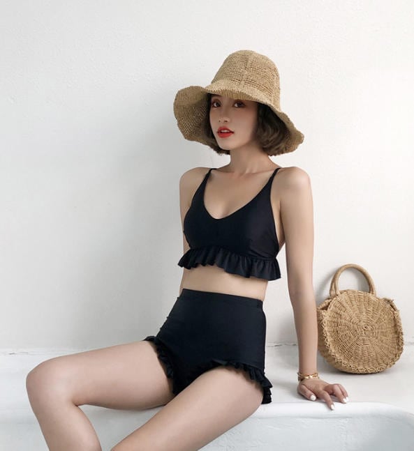 水着 ビキニ ハイウエスト l バックコンシャス クロス 大人可愛い おしゃれ 水着 ビキニ ハイウエスト l バックコンシャス クロス 大人可愛い おしゃれ