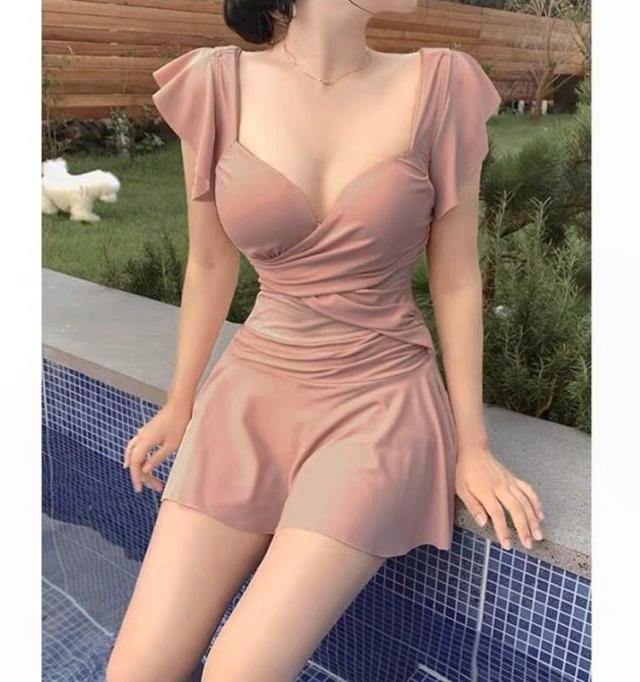 ワンピース水着 ビキニ フリル l 海 レディース