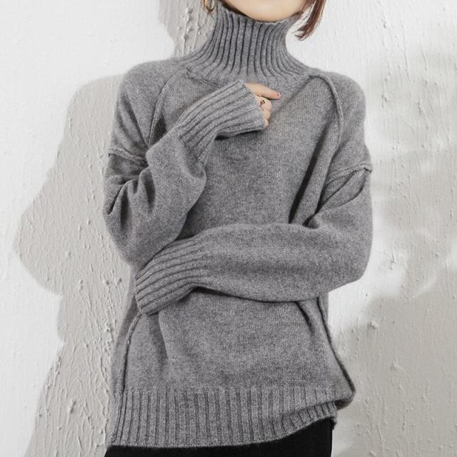 カシミヤ 長袖 ハイネック l ニット きれいめ シンプル 秋 冬 10代 20代 30代 学生 通学 デート お出かけ 女子会 M L XL ブラッ カシミヤ 長袖 ハイネック l ニット きれいめ シンプル 秋 冬 10代 20