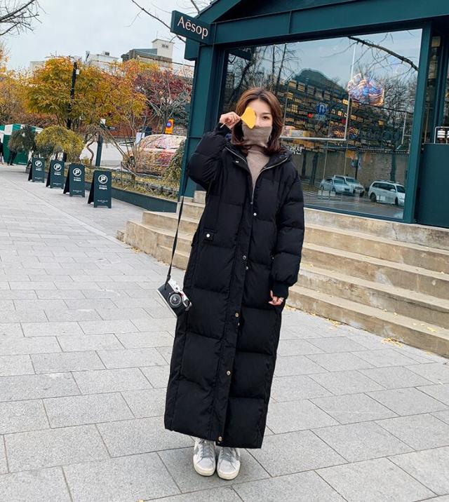 ロングダウンコート アウター コート ロング l 袖あり 長袖 フード付き ファスナー 綿 かわいい 大人可愛い シンプル カジュアル 大人 おしゃれの通販は 10,322円