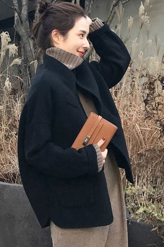 レディースコート ショート丈 長袖 l サイドスリット アウター 上着 羽織もの ジャケット 冬 大人可愛い きれいめ シンプル カジュアル 大人女子の通販は 7,490円