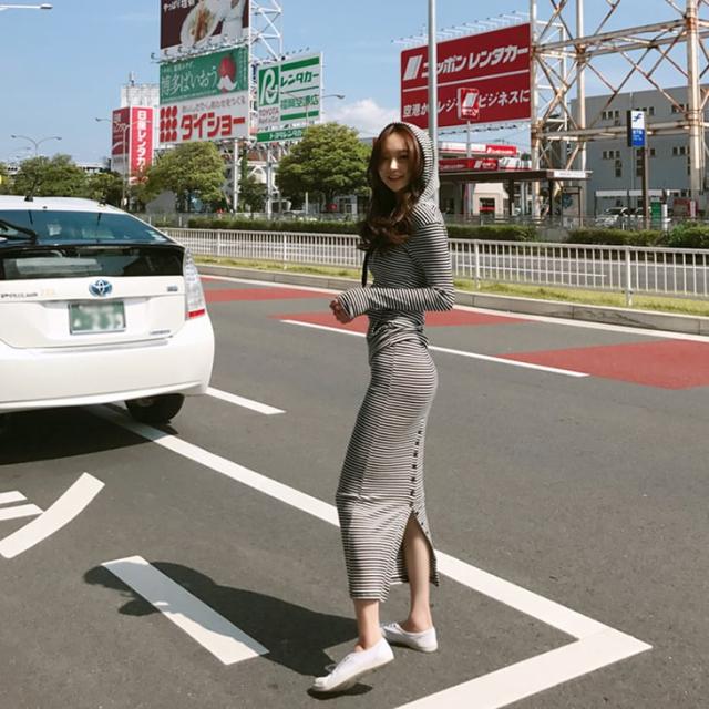 セットアップ レディース l スカート ミドル丈 上下セット 2点セット ボーダー 白黒 かわいい 大人可愛い かっこいい ジップアップ S Ｍ L セットアップ レディース l スカート ミドル丈 上下セット 2点セット