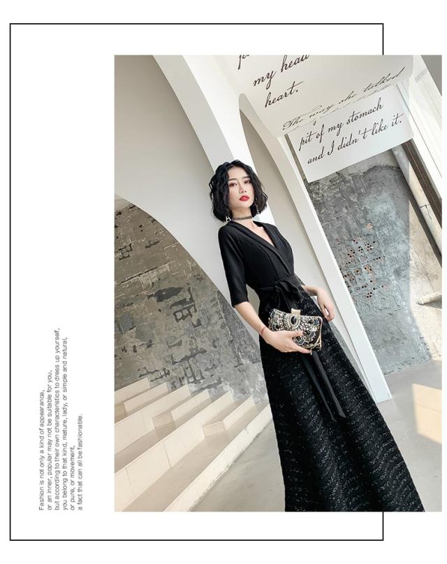 ドレス レディース パーティードレス l イブニングドレス ロング A