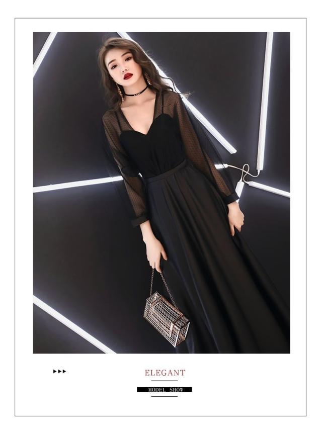 ドレス レディース パーティードレス l イブニングドレス ロング A