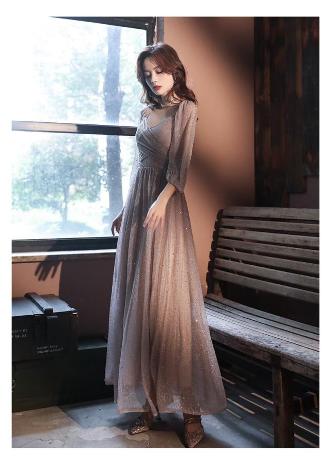 ドレス レディース パーティードレス l ロング スレンダーライン