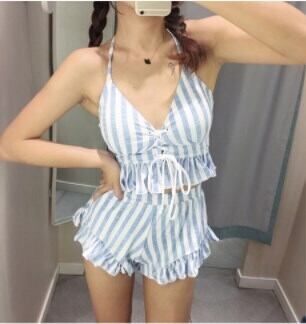 セパレート 水着 スリーピース l かわいい シンプル カジュアル 清楚