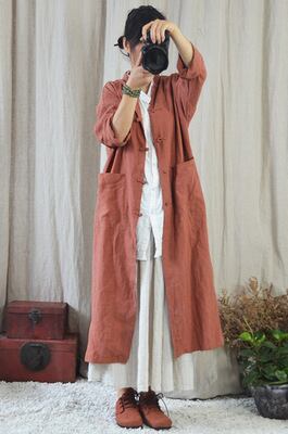 レディース ロング シャツ l 麻 リネン ロング丈 スタンドカラー 羽織り 羽織 リネン コットン アースカラー ナチュラル シンプル 無地 軽い レディース ロング シャツ l 麻 リネン ロング丈 スタンドカラー