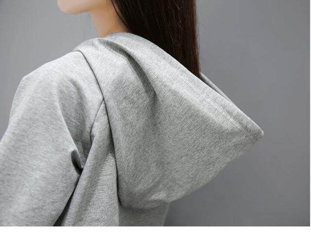 セットアップ スウェット ワンピース l カジュアルセットアップ お洒落ルームウェアー お散歩コーデ スポーティー コットン素材 フード付き 長袖 ２ セットアップ スウェット ワンピース l カジュアルセットアップ お洒落