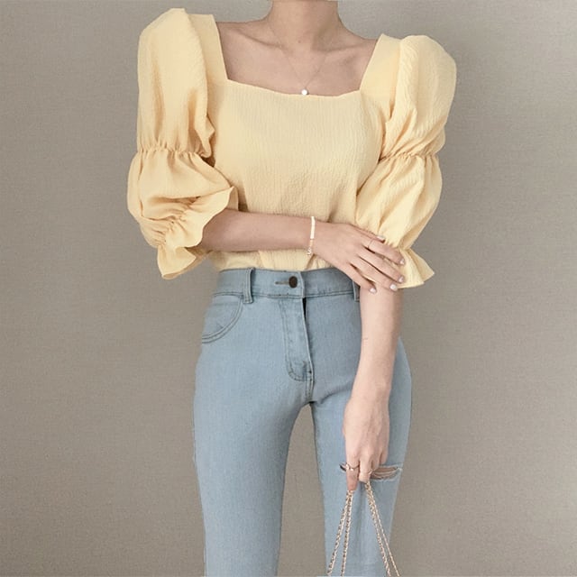 3色 ブラウス シャツ フリル l 大人可愛い おしゃれ 春夏 トップス