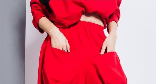 2色 サルエルパンツ レディース l 黒 ロング丈 カッコイイ ルーズ 個性