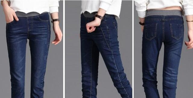 2色 スキニー パンツ ジーパン l デニム 伸縮 ストレッチ ハイウエスト