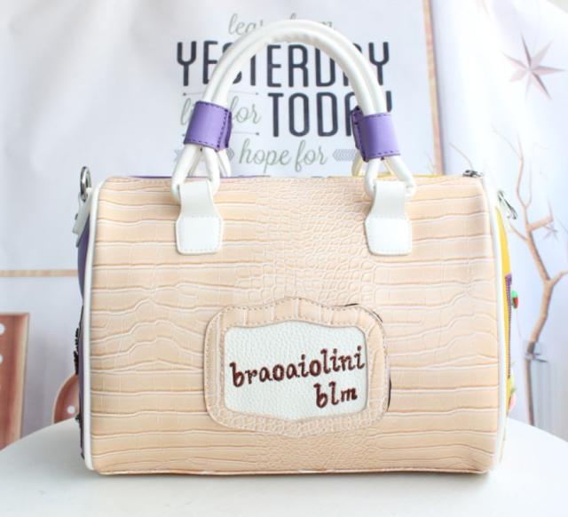 個性的 ハンドバッグ ワンショルダー ２WAY l カラフル カジュアル キュート デート  ブラック ピンク ホワイトの通販は