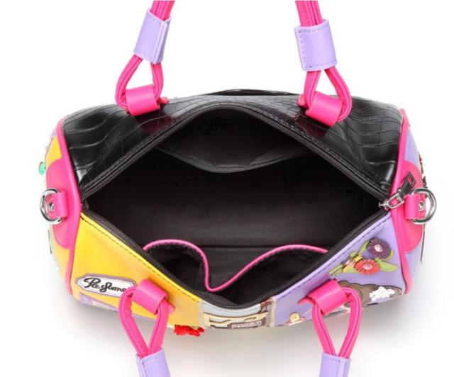 個性的 ハンドバッグ ワンショルダー ２WAY l カラフル カジュアル キュート デート  ブラック ピンク ホワイトの通販は