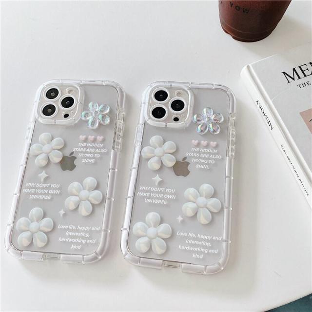 お花 iPhoneケース スマホケース l キラキラ きれいめ クリアケース シンプル 大人可愛い 韓国っぽの通販は 4,796円