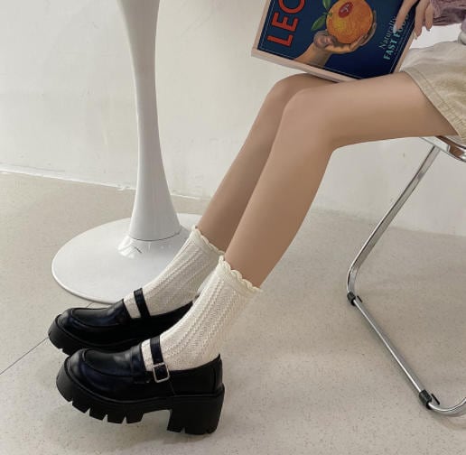 ストラップ 厚底 シューズ l ガーリー 可愛い お出かけの通販は 5,295円