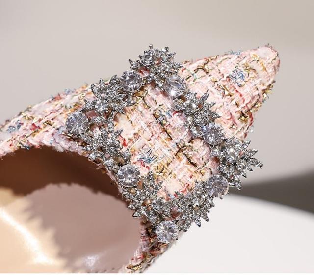 パンプス レディース l ハイヒール ビジュー かっこいい トレンド